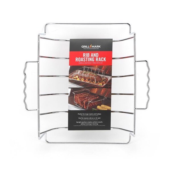 Grill Mark Grill Mark Steel Rib and Roast Rack 10 in. L X 4.75 in. W 1 pk 06828ACE - main